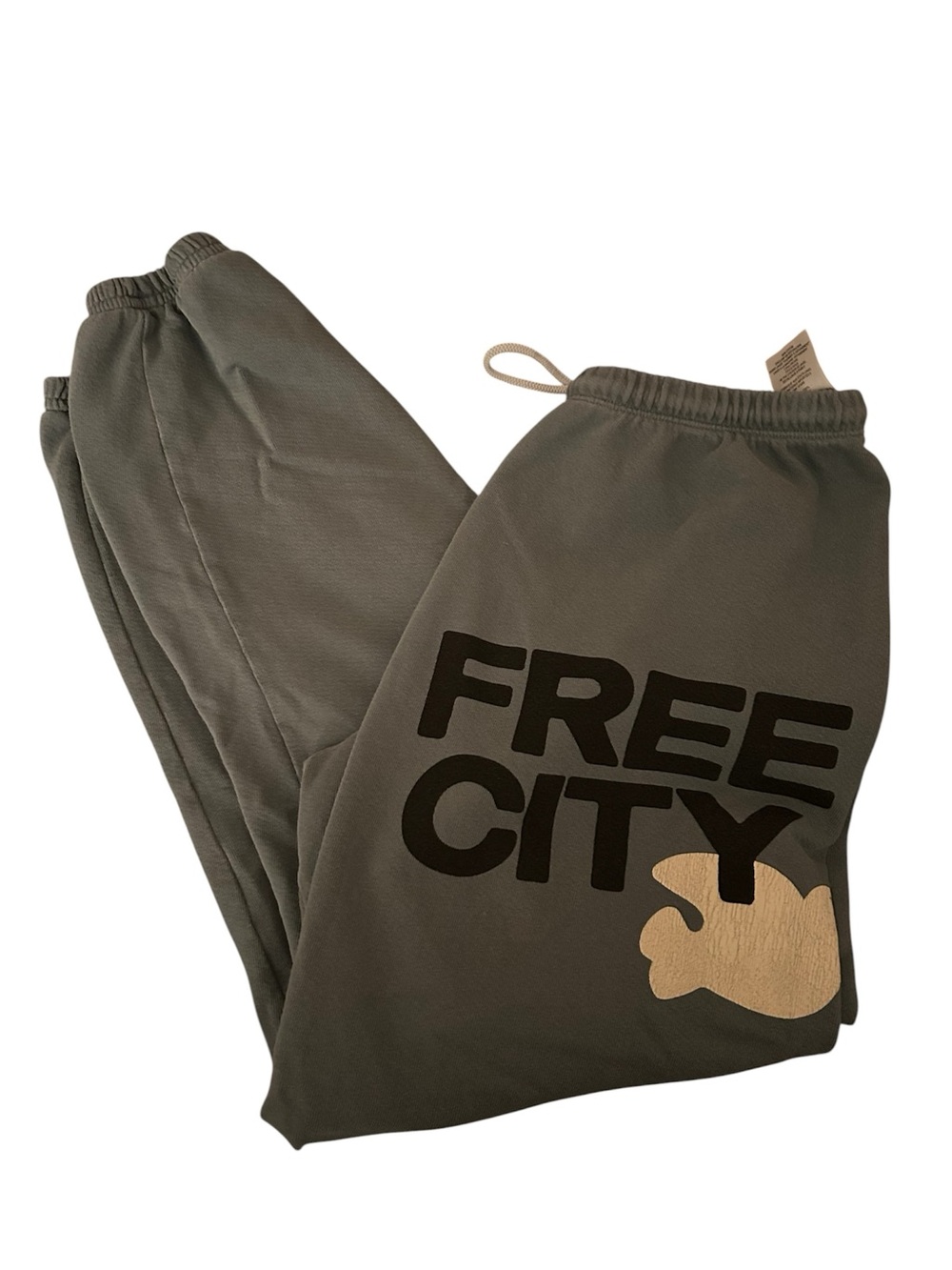 FreeCity Slate Green & Black Sweatpants Joggers Size Small - Picture 3 of 5